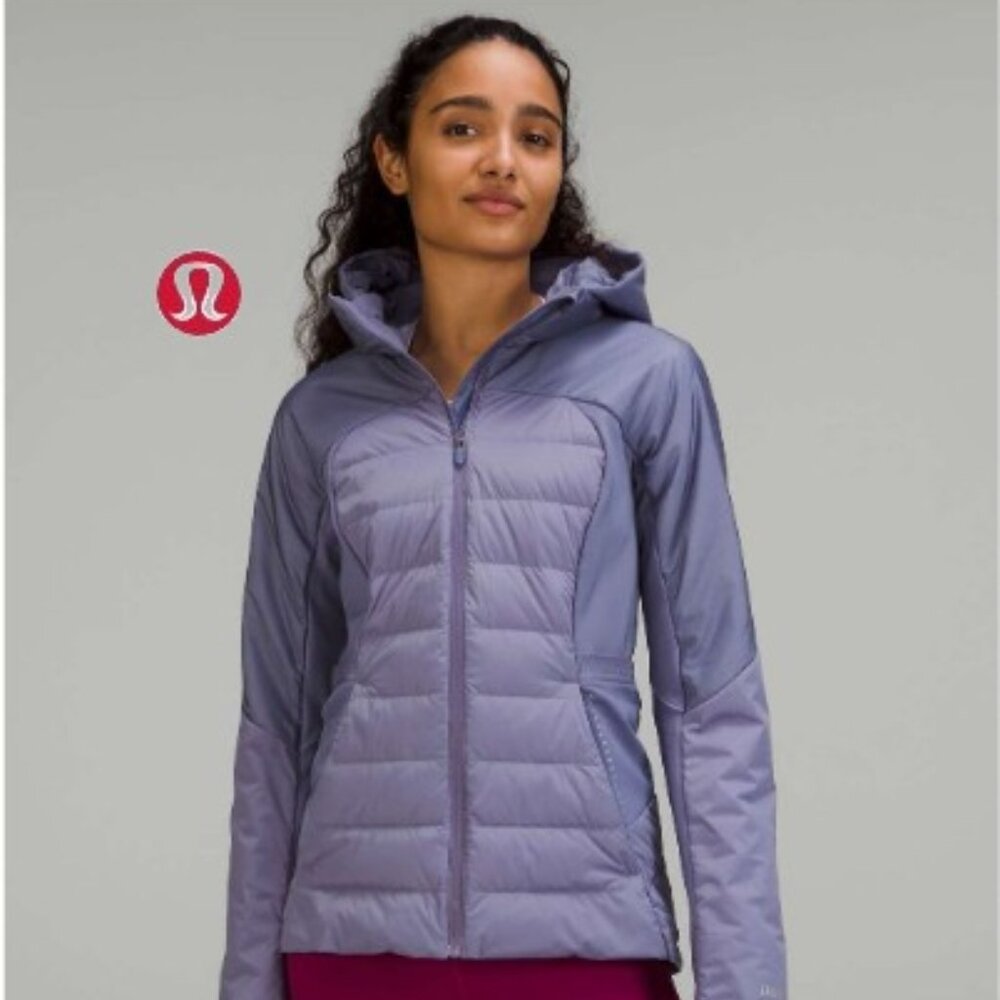 LULULEMON Down for It All Jacket Peri Purple Removable Hood- SZ4